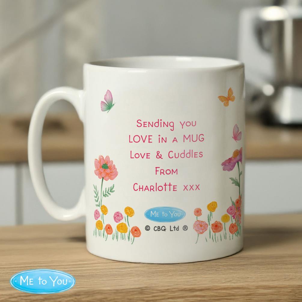 Personalised Me to You Bear Flowery Mug Extra Image 1